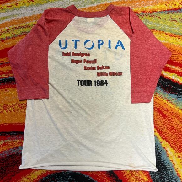 Utopia Band Todd Rundgren 1984 Oblivion Tour Raglan XL Shirt - Picture 3 of 4